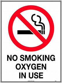 O2 - No Smoking Sign